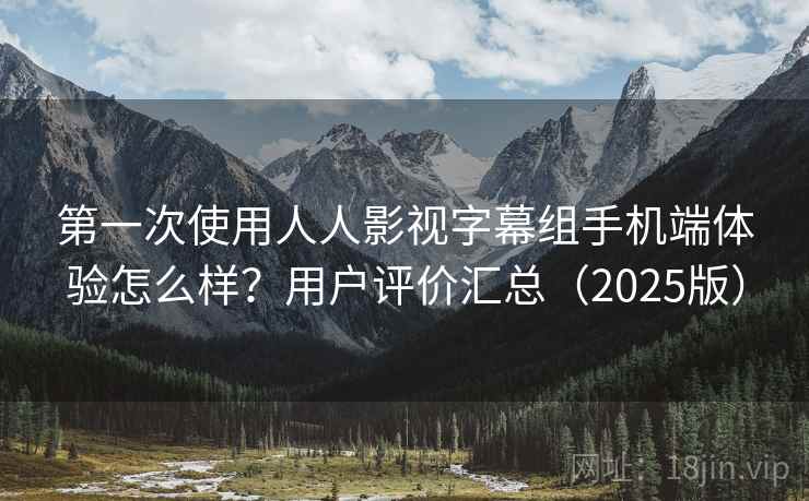 第一次使用人人影视字幕组手机端体验怎么样？用户评价汇总（2025版）