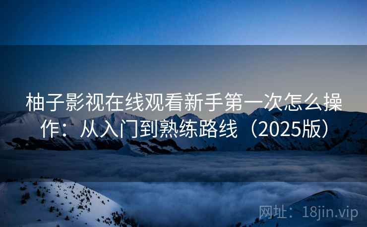 柚子影视在线观看新手第一次怎么操作：从入门到熟练路线（2025版）